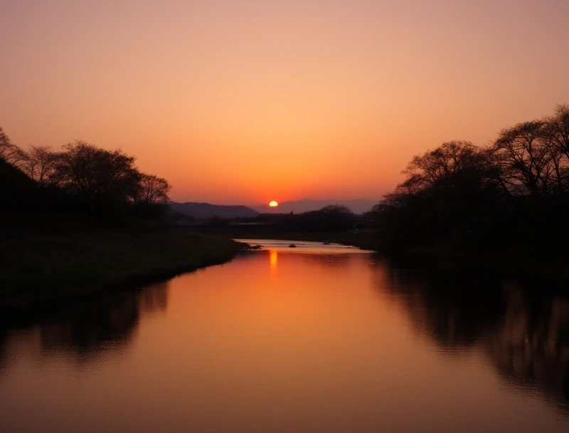 生徒作品 夕暮れ